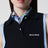 Top in piquet blu con logo