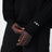 Black cotton sweatshirt with embroidered logo