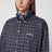 Camicia in tartan blu/cacao