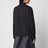 Camicia nera in popeline stretch