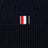 Berretto a coste in cashmere blu navy