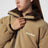 Piumino in pile color Cammello