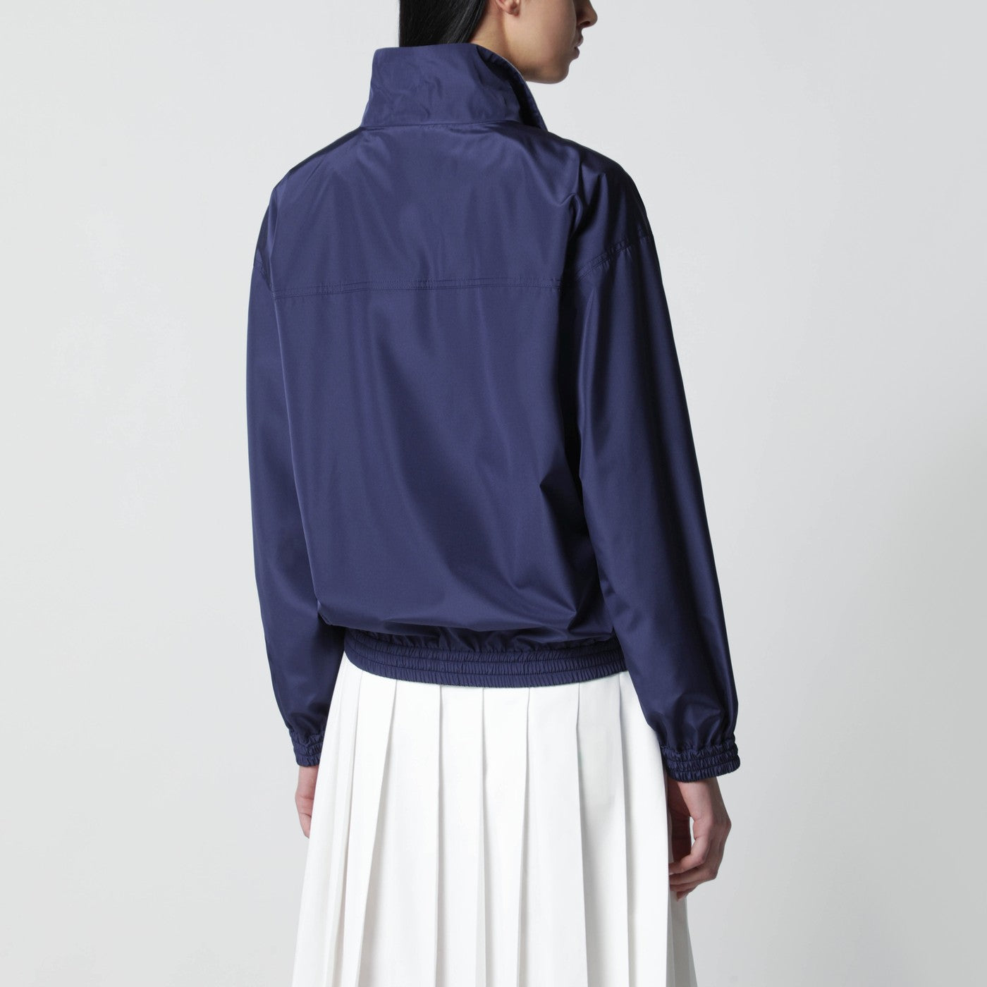 Royal blue technical poplin blouson