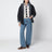 Blouson nero in pongé e pile