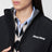 Blouson nero in pongé e pile