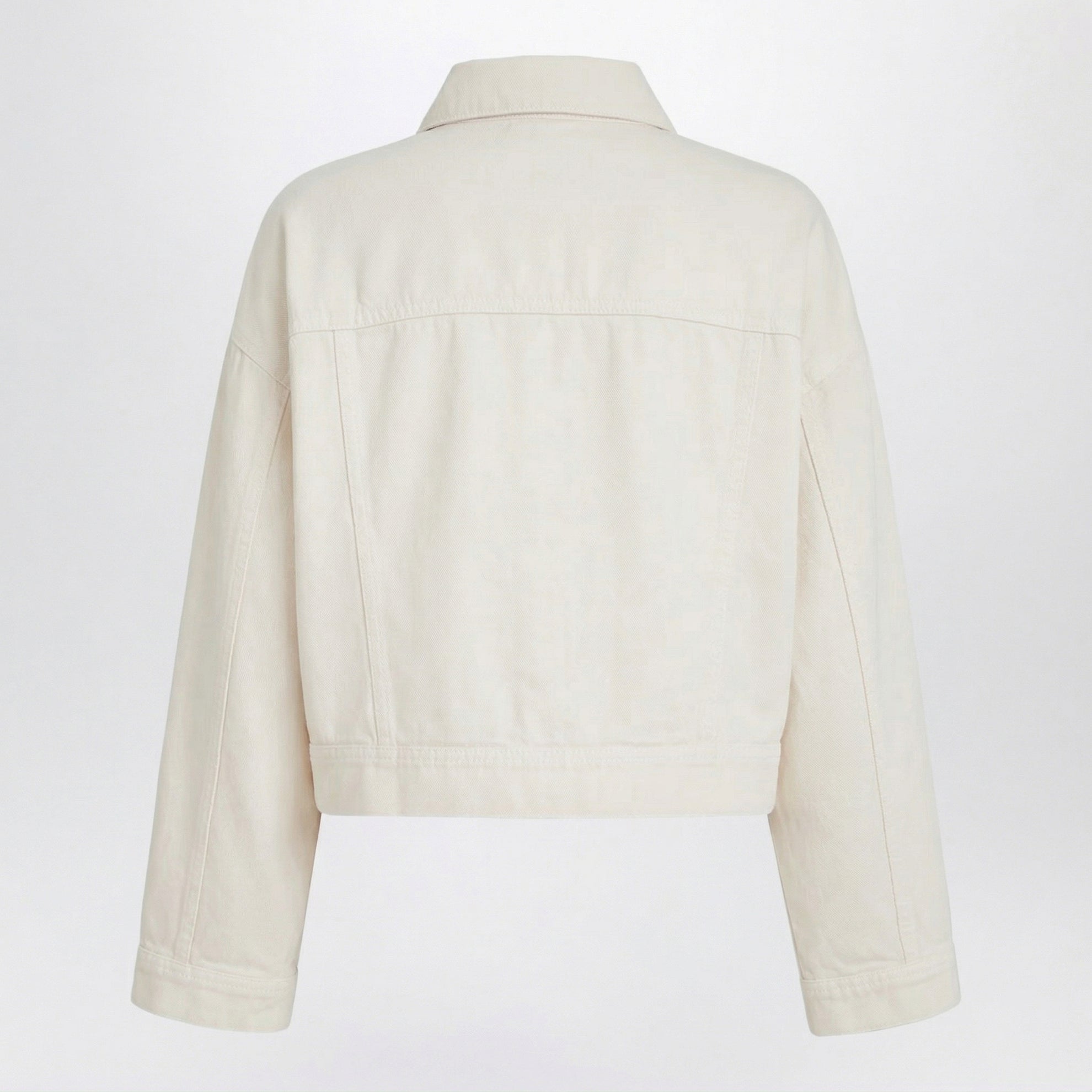 Garment-dyed cotton and linen outerwear with monile detail
