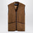 Gilet zippé en polaire marron