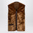 Gilet zippé en polaire marron