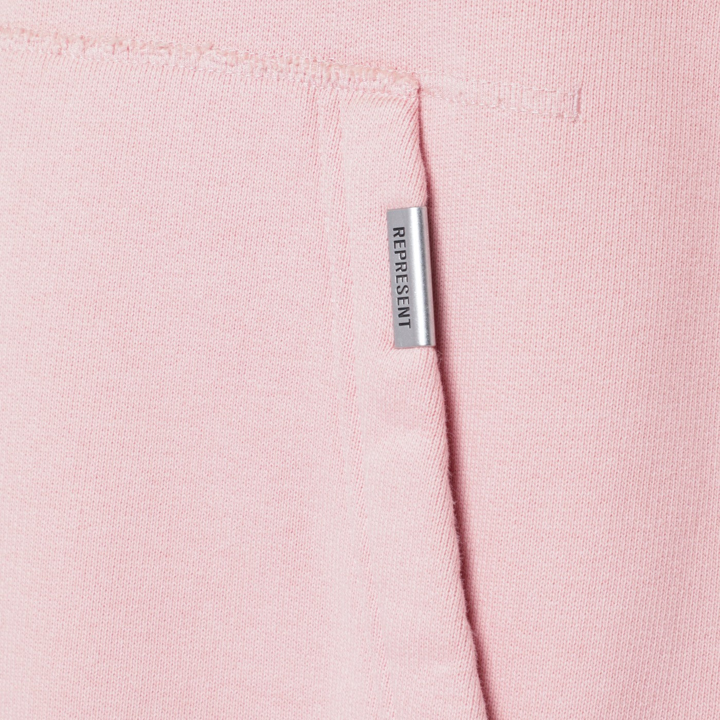 Washed-effect pink hoodie