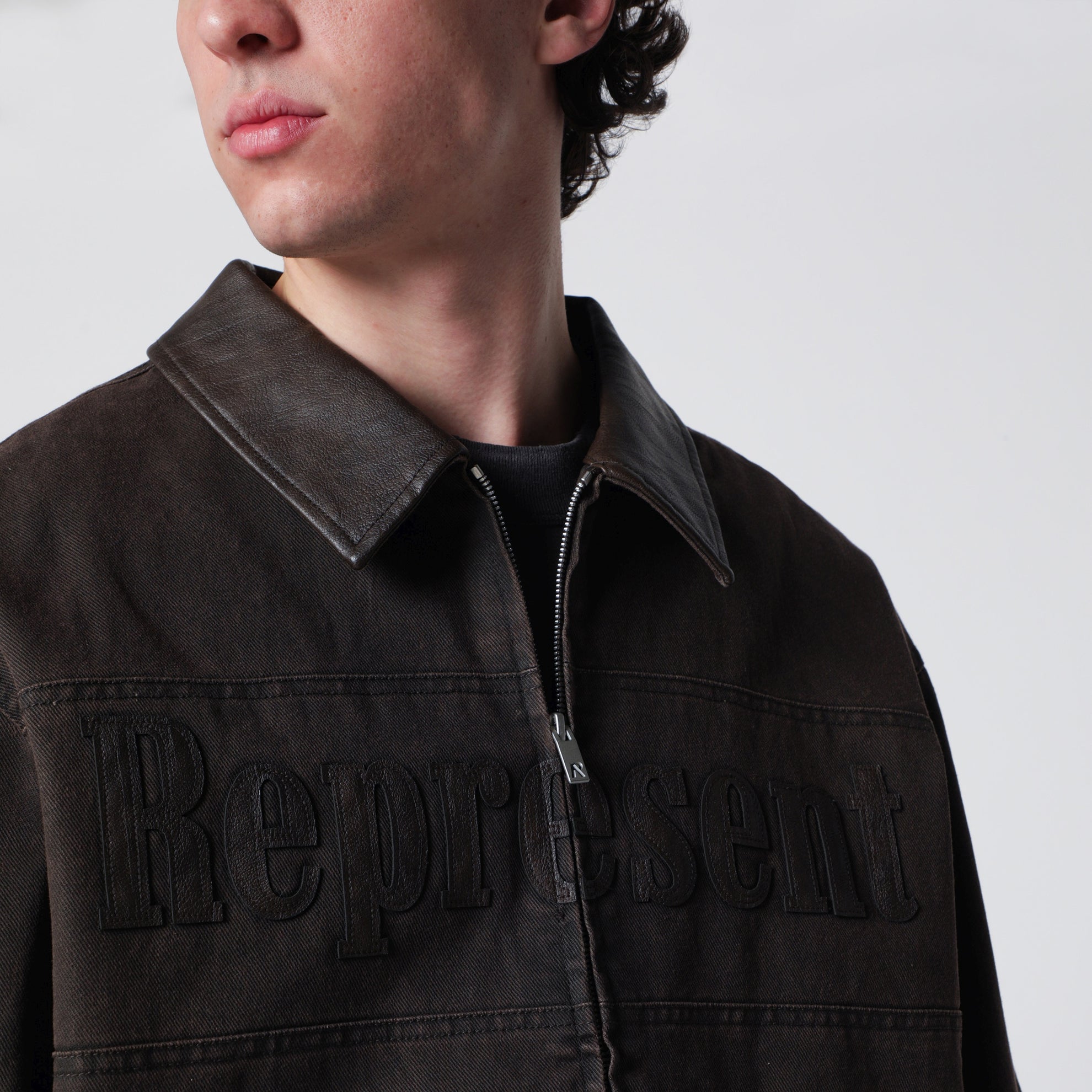 Roscoe bomber jacket in whisky-colored canvas