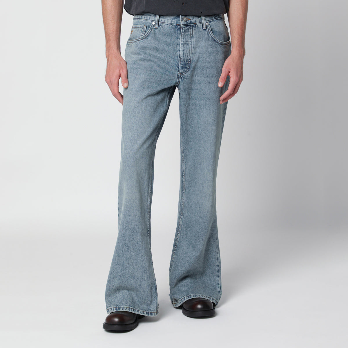 Jeans blu in denim