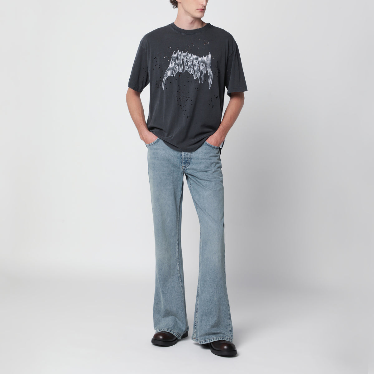 Jeans blu in denim