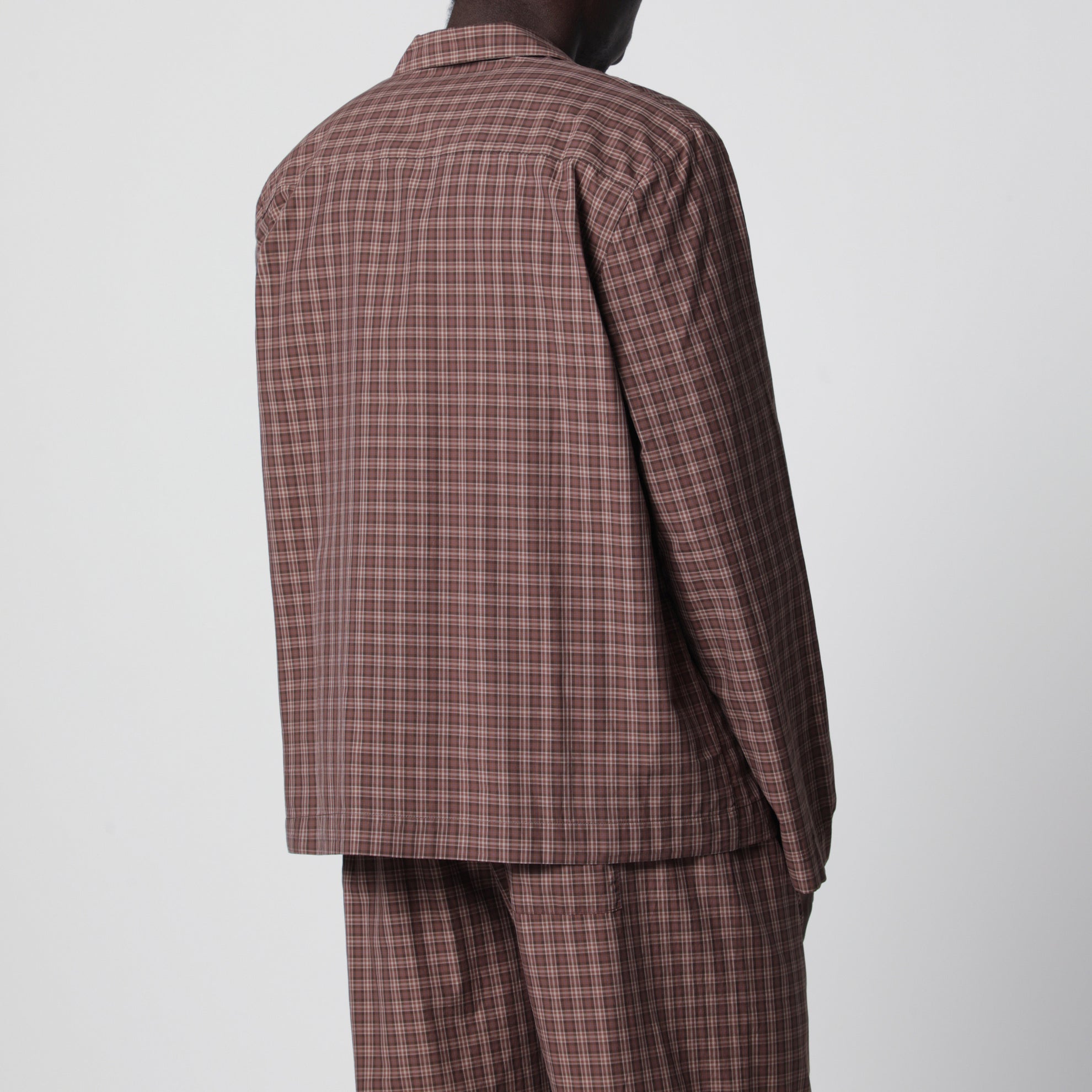Camicia pigiama in cotone color Serra motivo check