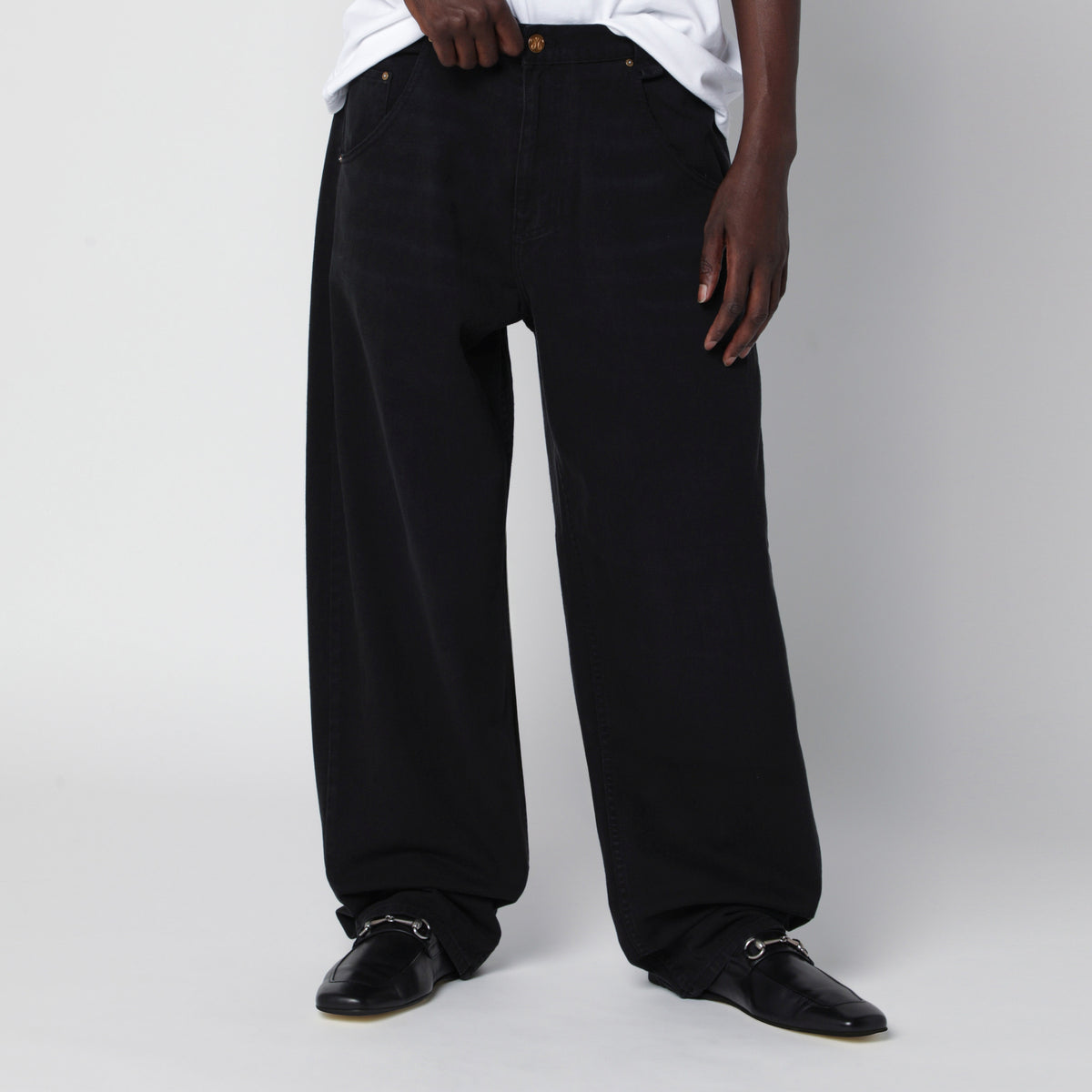 True Bad Boy Black Cotton Denim Jeans