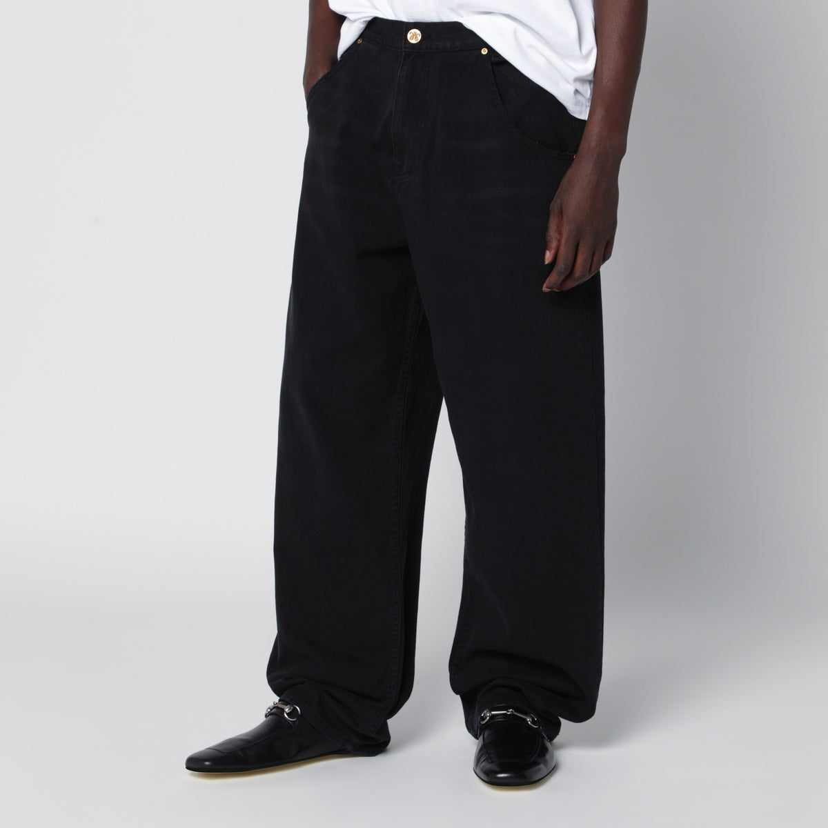 True Bad Boy Black Cotton Denim Jeans