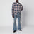Blue denim flared jeans