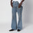 Blue denim flared jeans