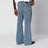 Blue denim flared jeans