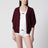 Cardigan in amaranth wool