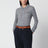 Cardigan grigio in cashmere e seta