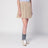 Gold pleated lurex miniskirt
