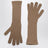 Gants longs en cachemire camel