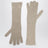 Gants longs beige chiné en cachemire