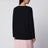 Blue Virgin Wool Sweater with Logo Intarsia