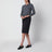 Pull ardoise en laine à col V