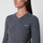 Pull ardoise en laine à col V