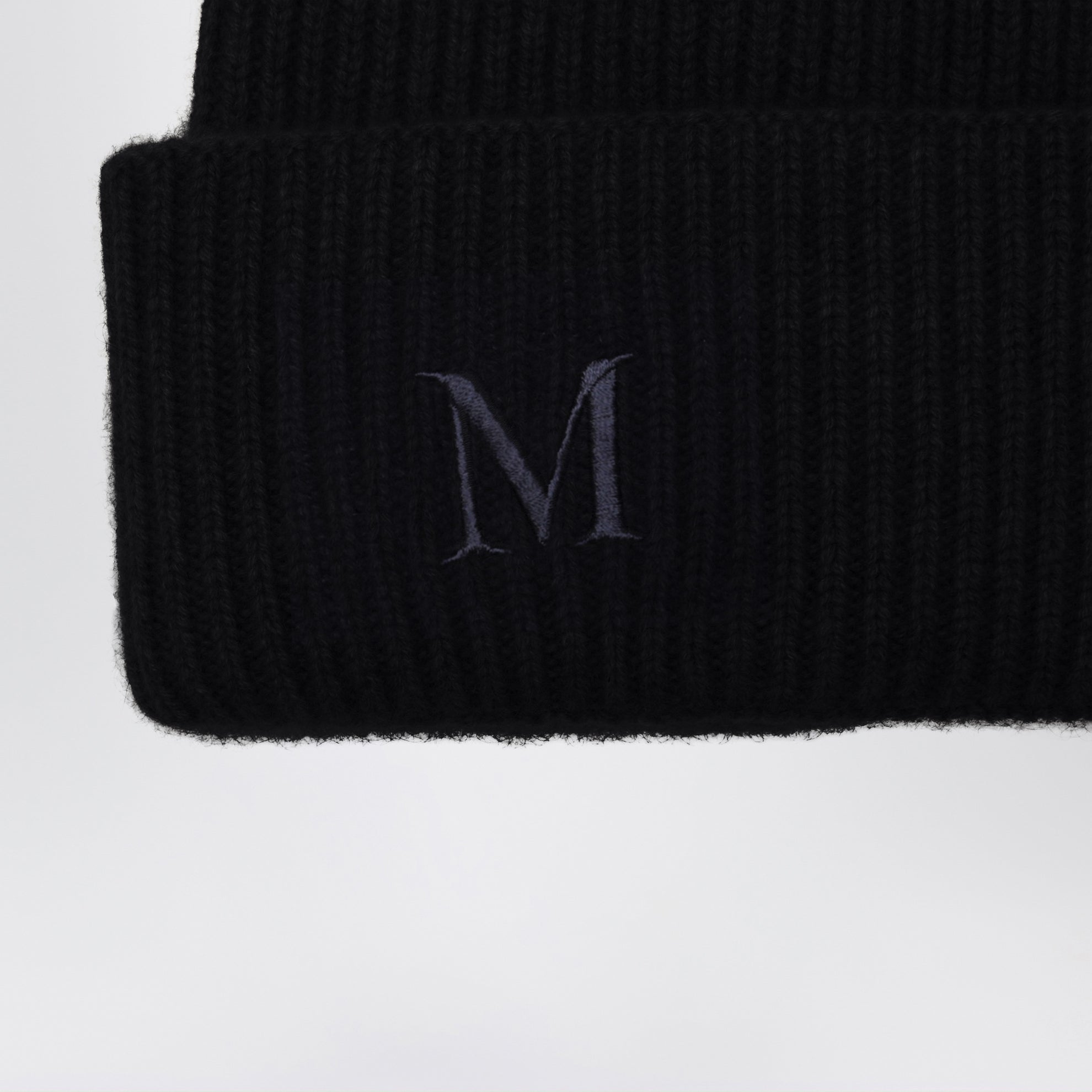 Berretto blu in cashmere