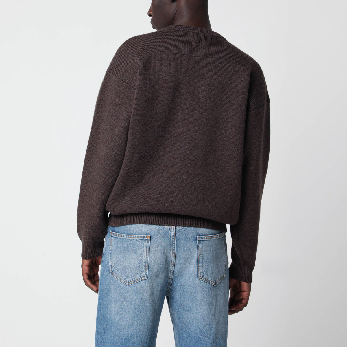 Pull Chavarria marron en laine