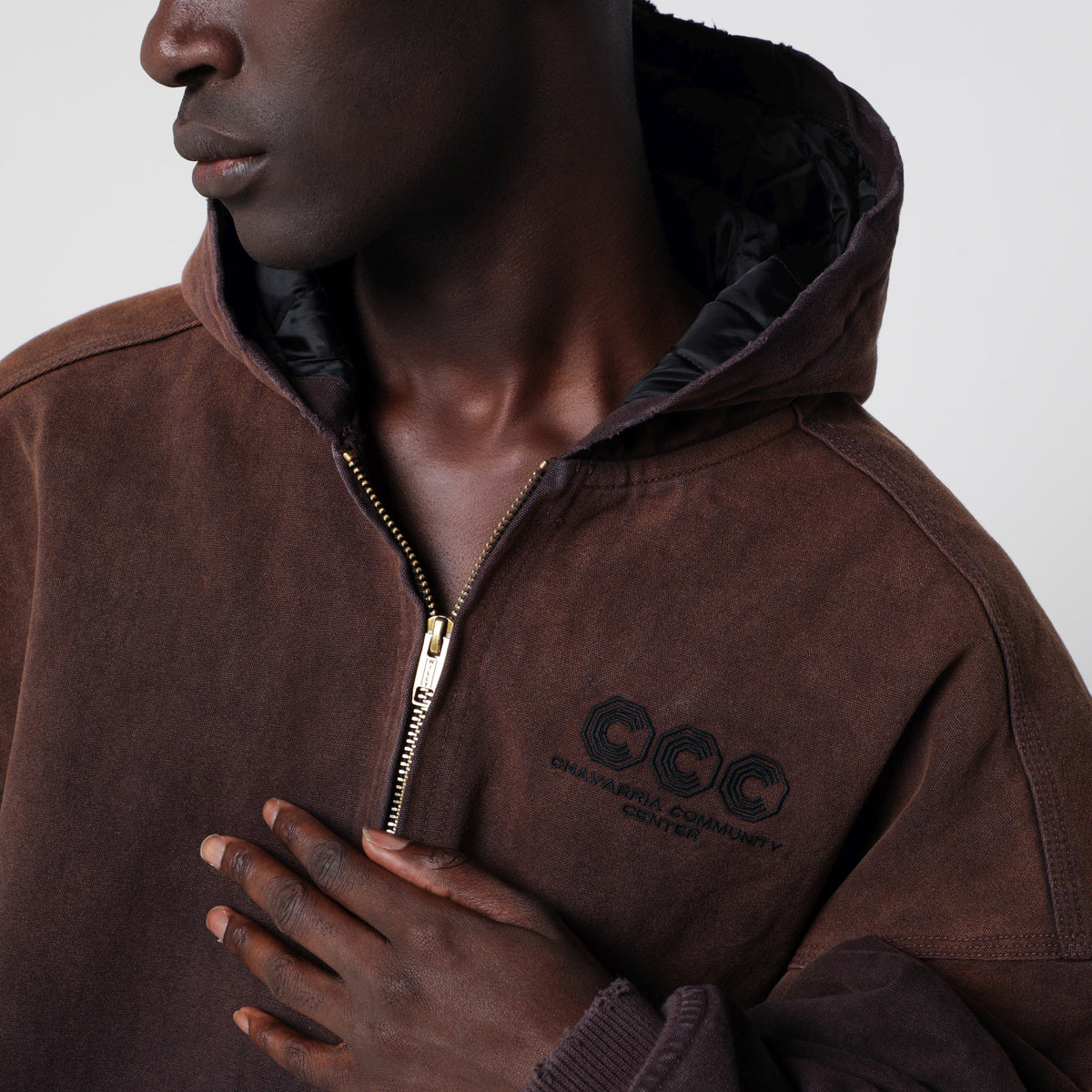 Brown cotton Juggernaut jacket