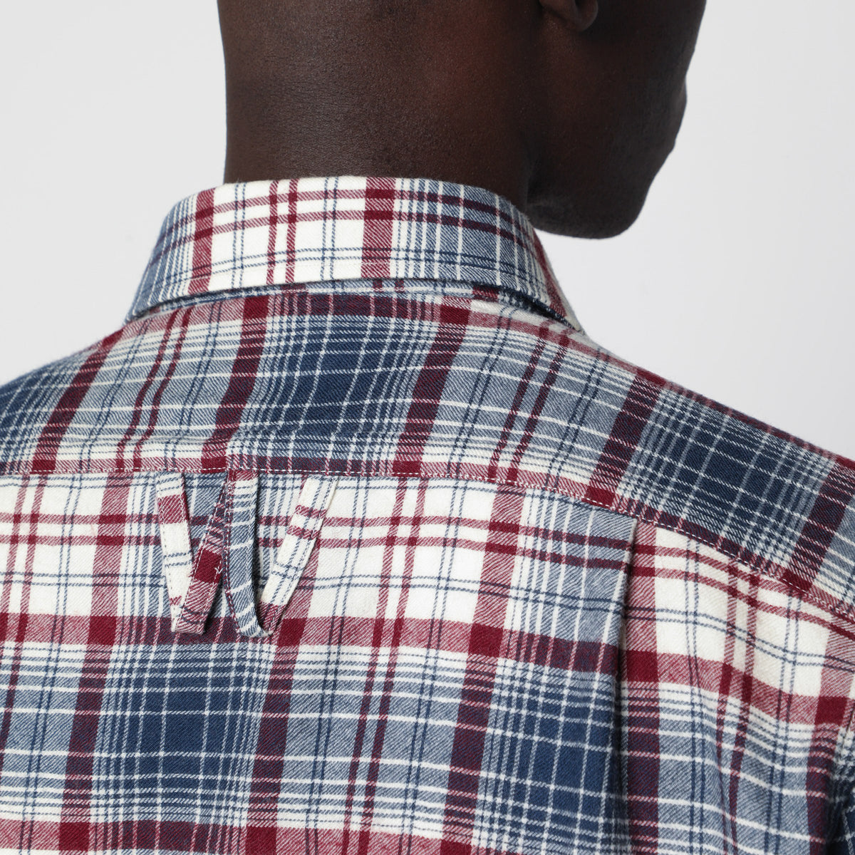 Multi-colored checked cotton shirt