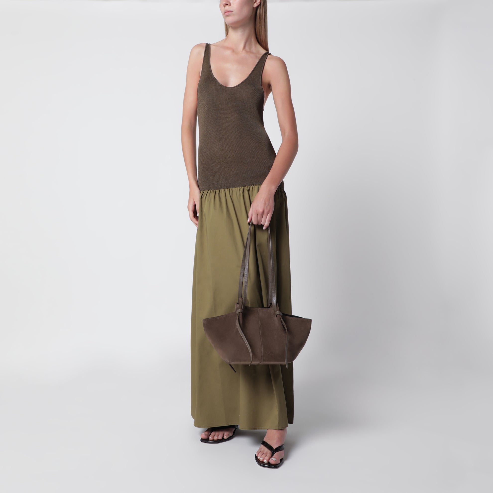 Mochi Bag in Nutmeg Suede Leather