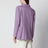 Veste double boutonnage lilas en soie