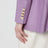 Veste double boutonnage lilas en soie