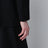 Veste double boutonnage noire en soie