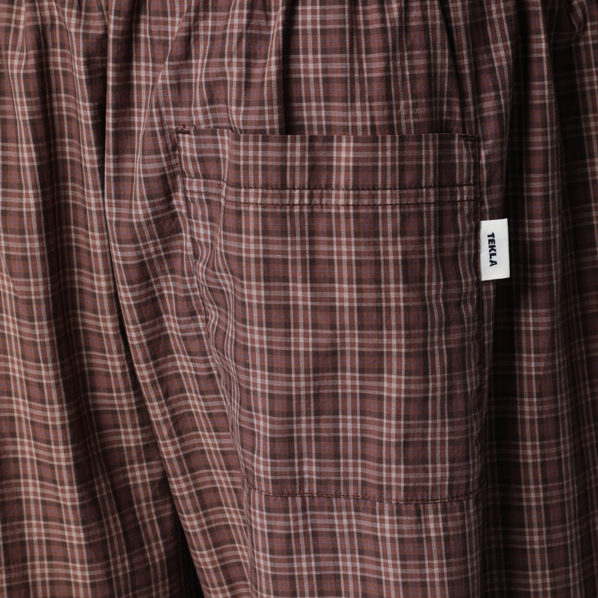 Pantalone pigiama in cotone color Serra motivo check
