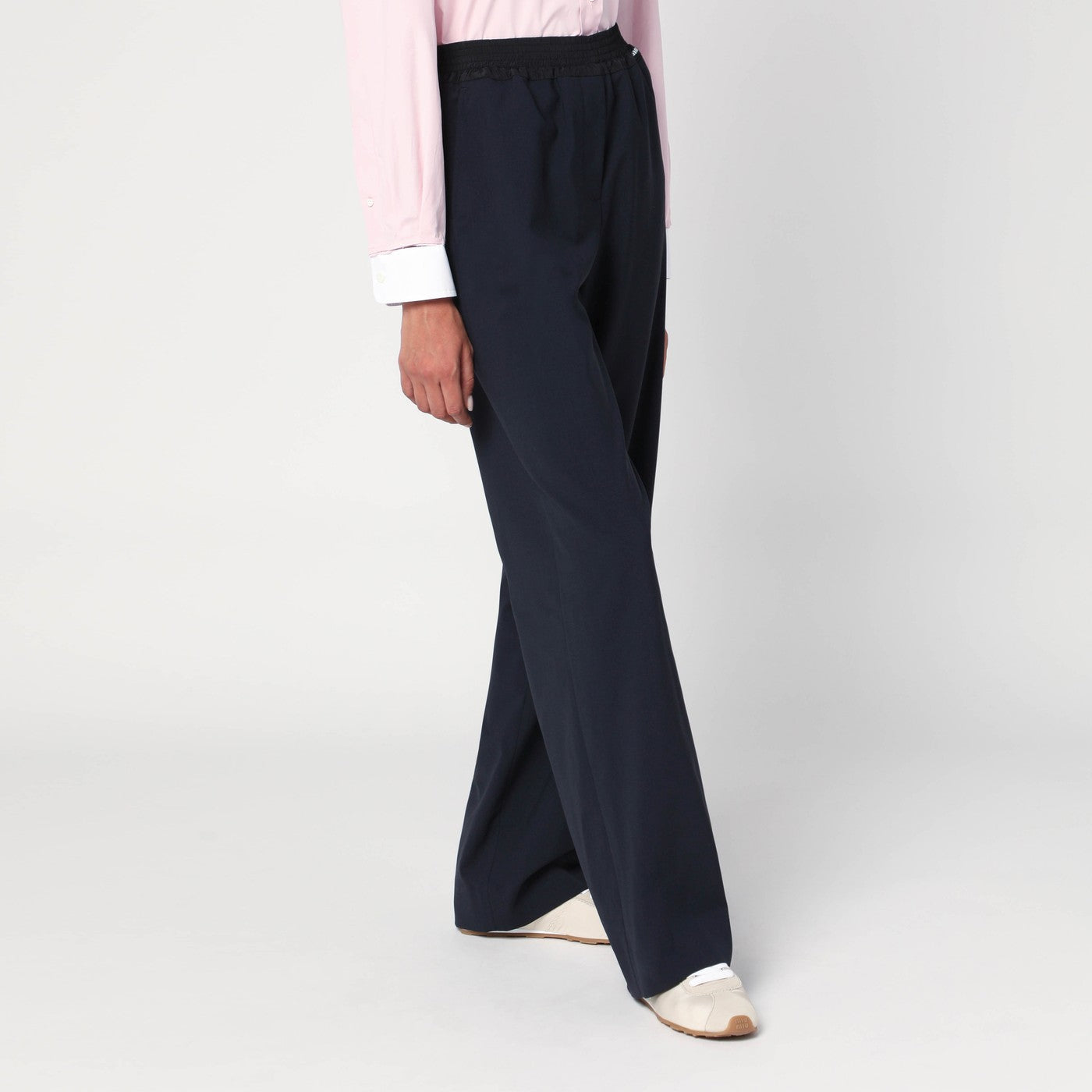 Blue wool pants