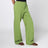 Green trousers in knit fabric stitch