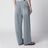 Garment-dyed cotton twill trousers in steel