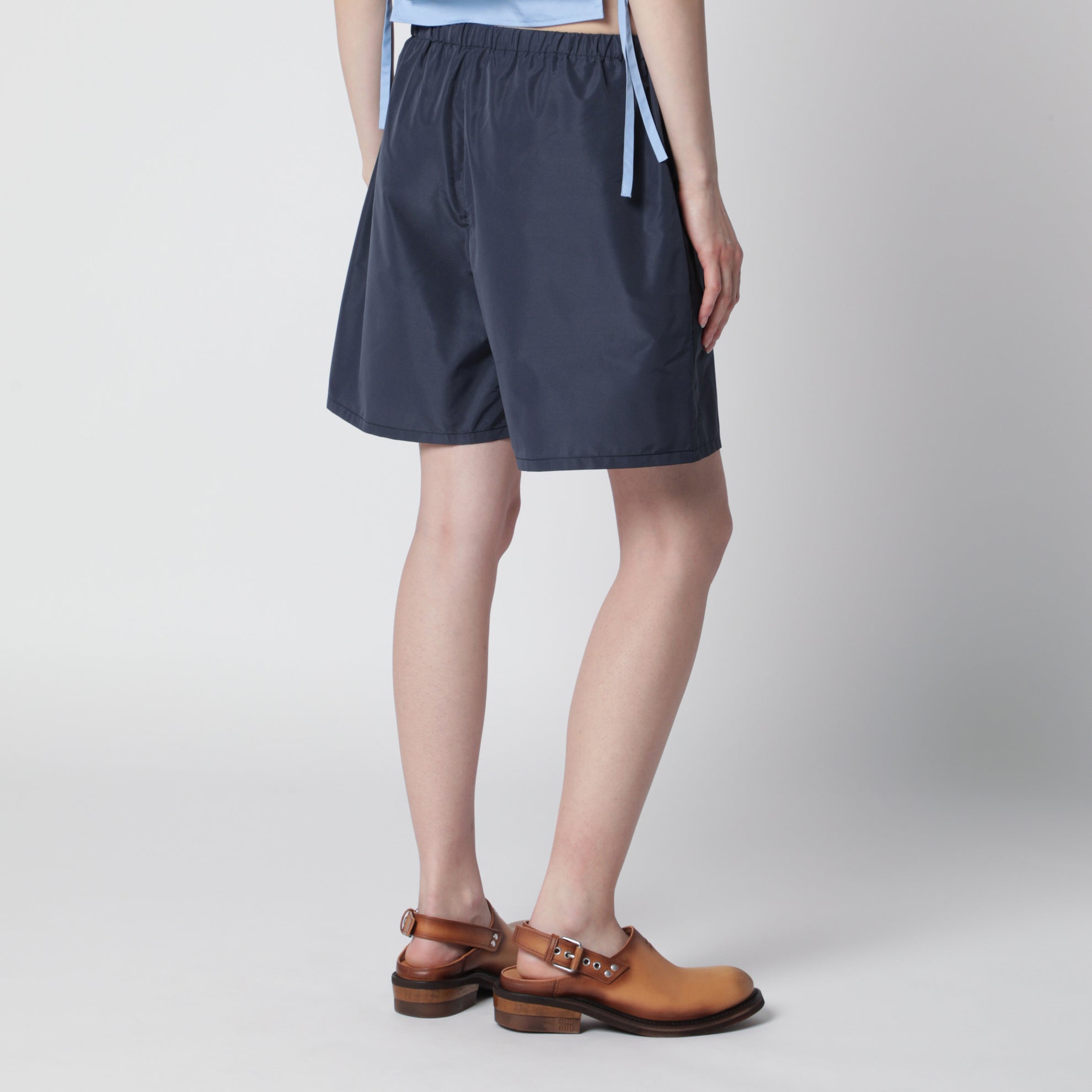 Tec Fabric windproof bermuda shorts in blue