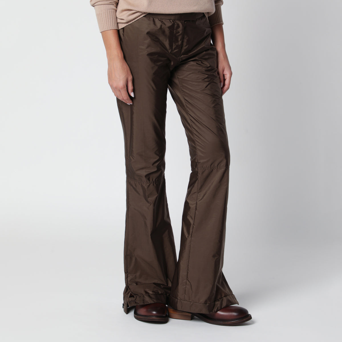 Pantaloni ebano in poliammide riciclata
