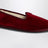 Friulane in burgundy velvet