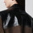 Suede leather jacket in mud color
