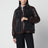 Blouson marron en cuir avec shearling gris