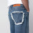 Jeans Frayed Cut  con frange sulle tasche