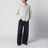 Light beige check-pattern shirt