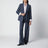 Pantalone classico in lana vergine blu